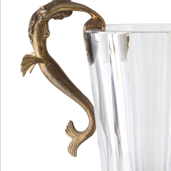 BACCARAT ERTE SEA MAIDENS VASE with brass mermaid. - Picture 8 of 8